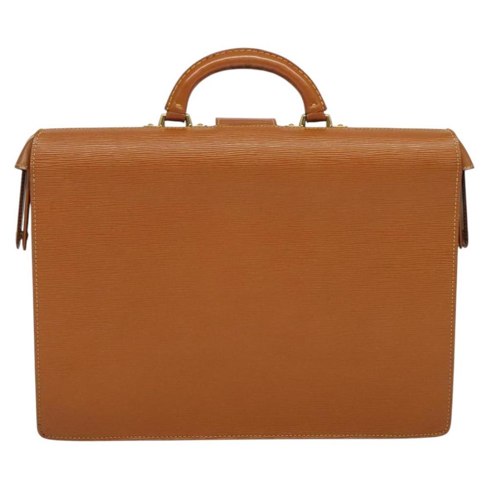 LOUIS VUITTON Epi Serviette Fermoir Business Bag Zipangu Gold M54358 Auth 116738 - Picture 2 of 16